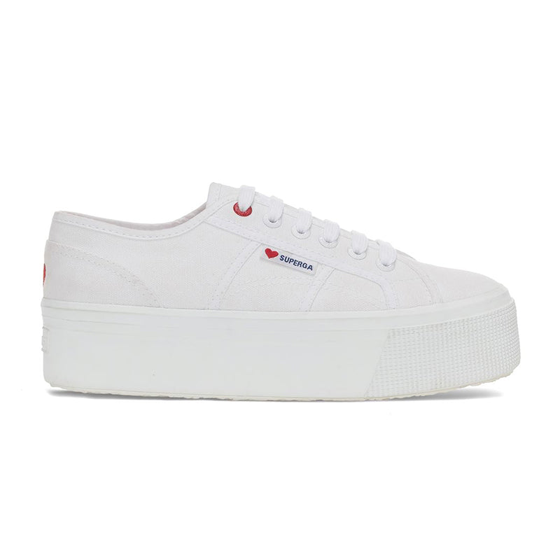 2790 Little Embroidery - White Red Heart