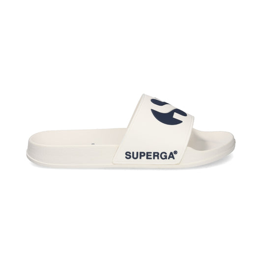 1908 Slide Big Logo - White Navy