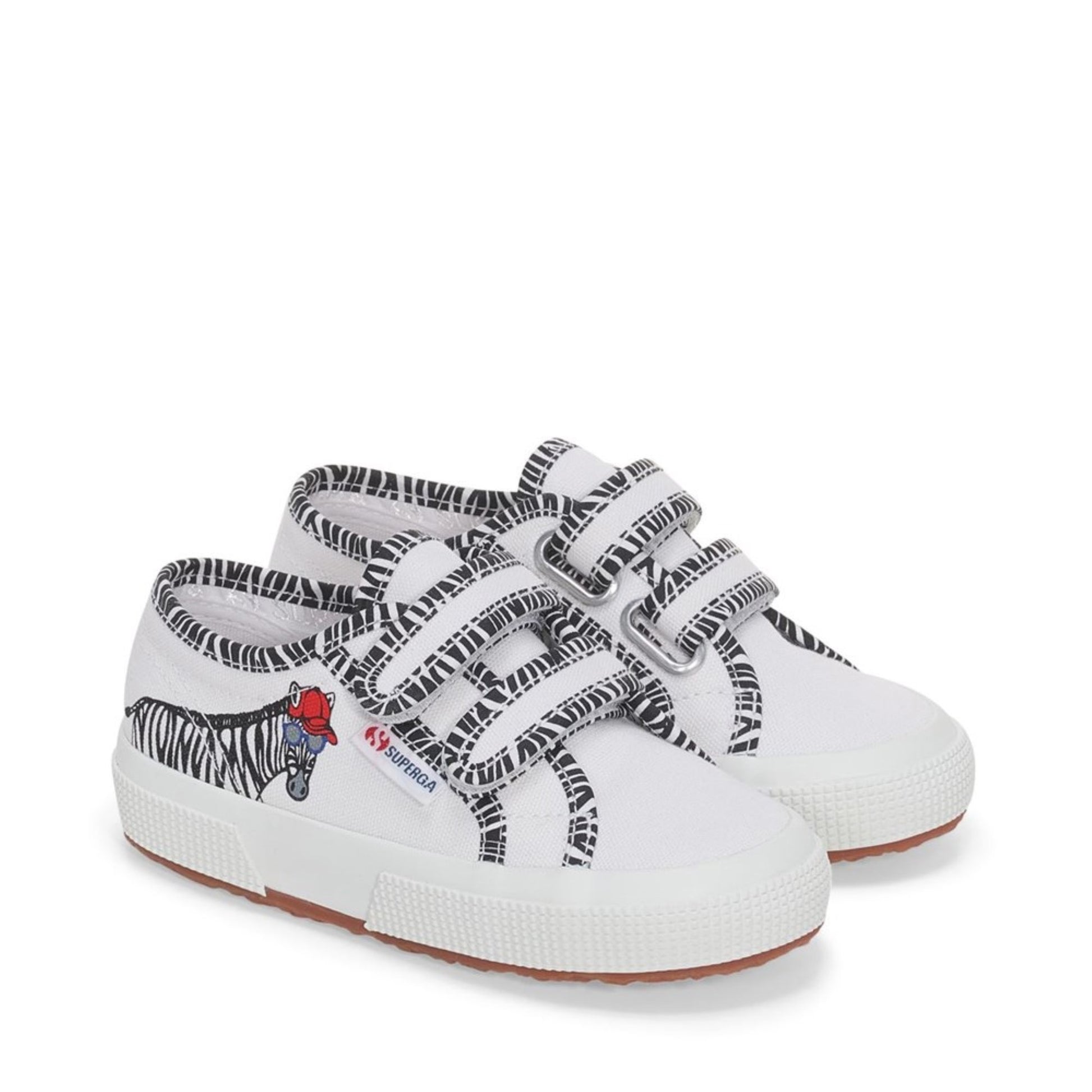 2750 KIDS STRAP ZEBRA A7J WHITE BLACK
