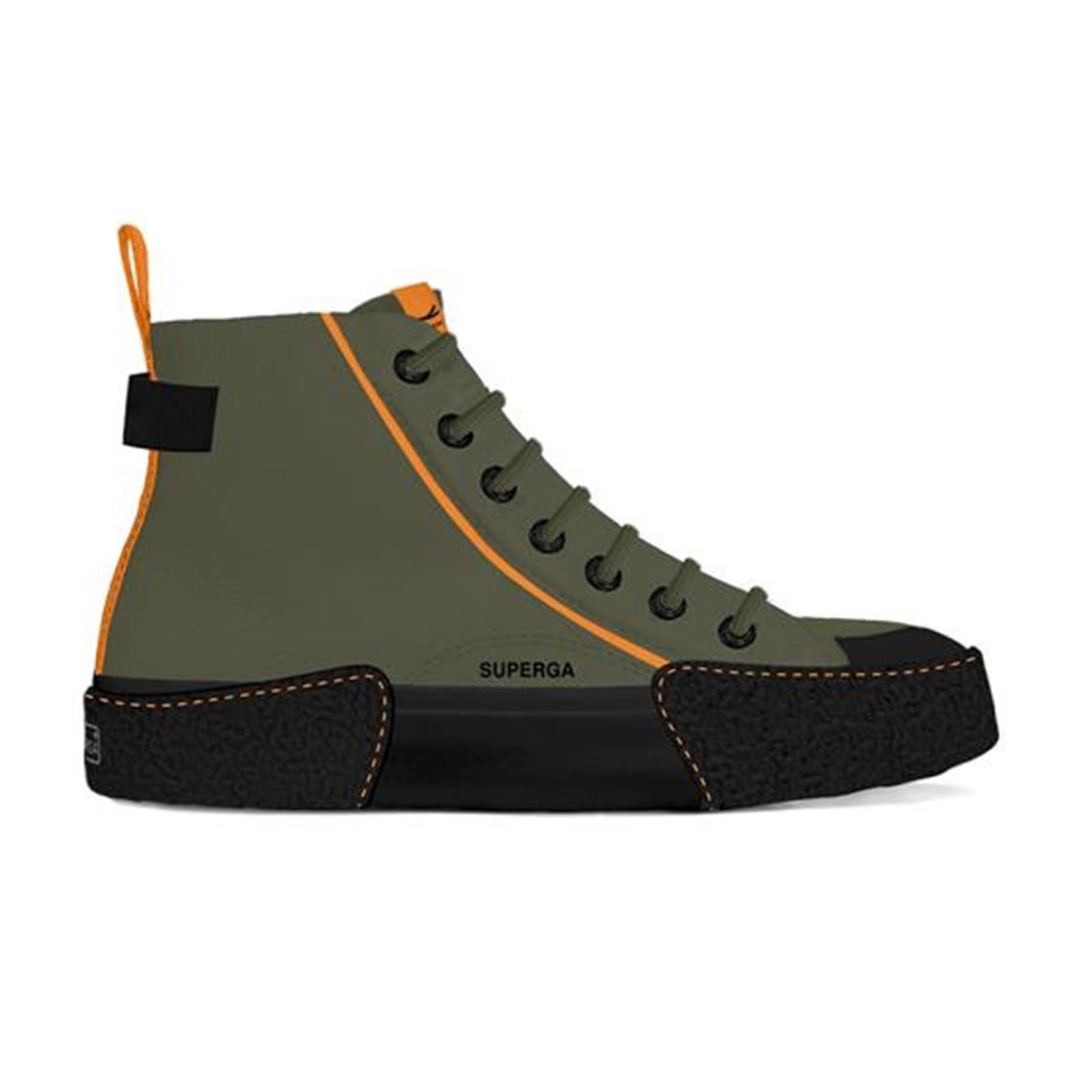 2673 Mid Big Bumper Tape - Green Orange Black – Superga