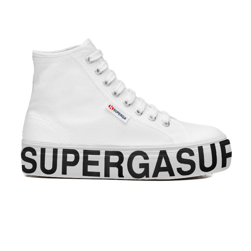 2708 Platform Lettering - White Canvas