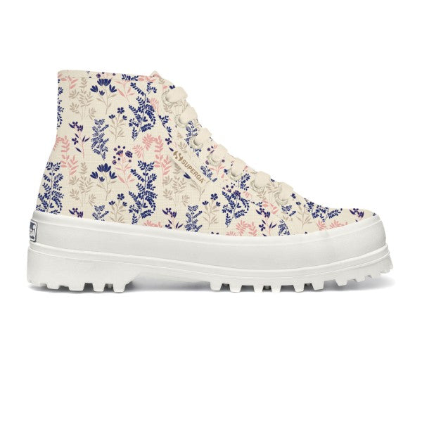 2341 Alpina Flowerr - Beige Raw Blue Pink