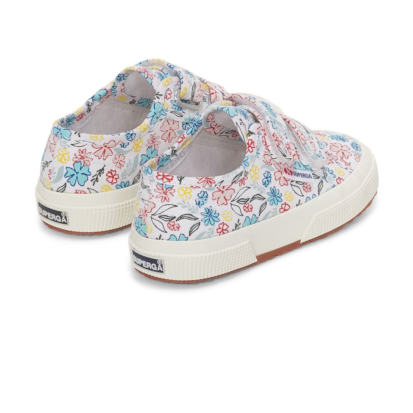 2750 KID STRAP MULTI FLOWER - WHITE MULTI