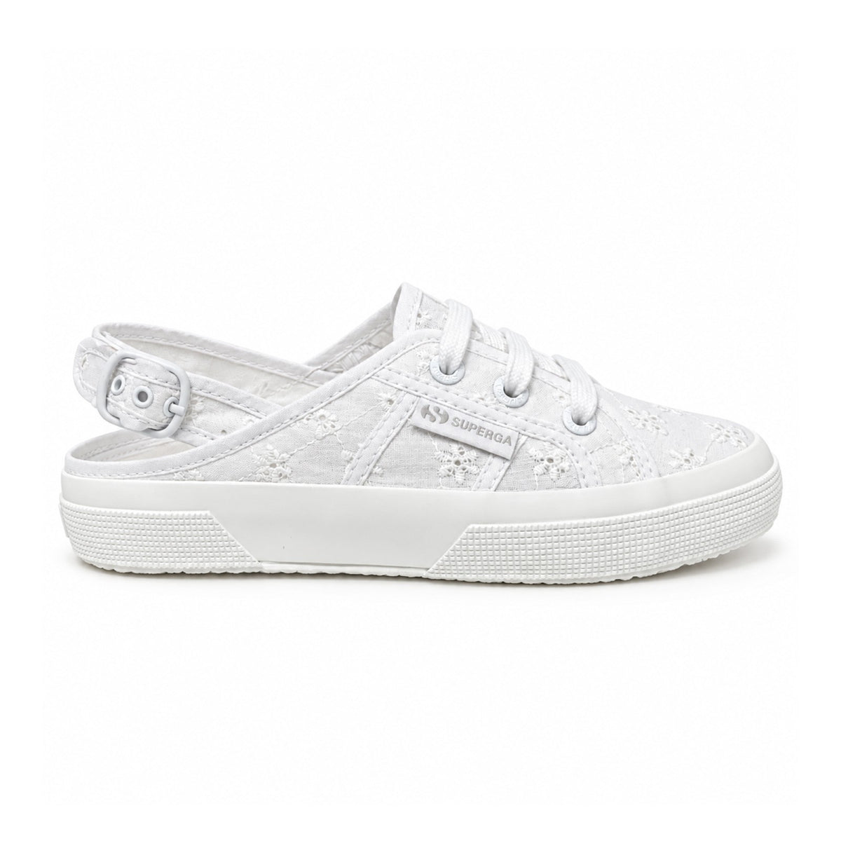 2933 SLING BACK FLOWER - TOTAL WHITE