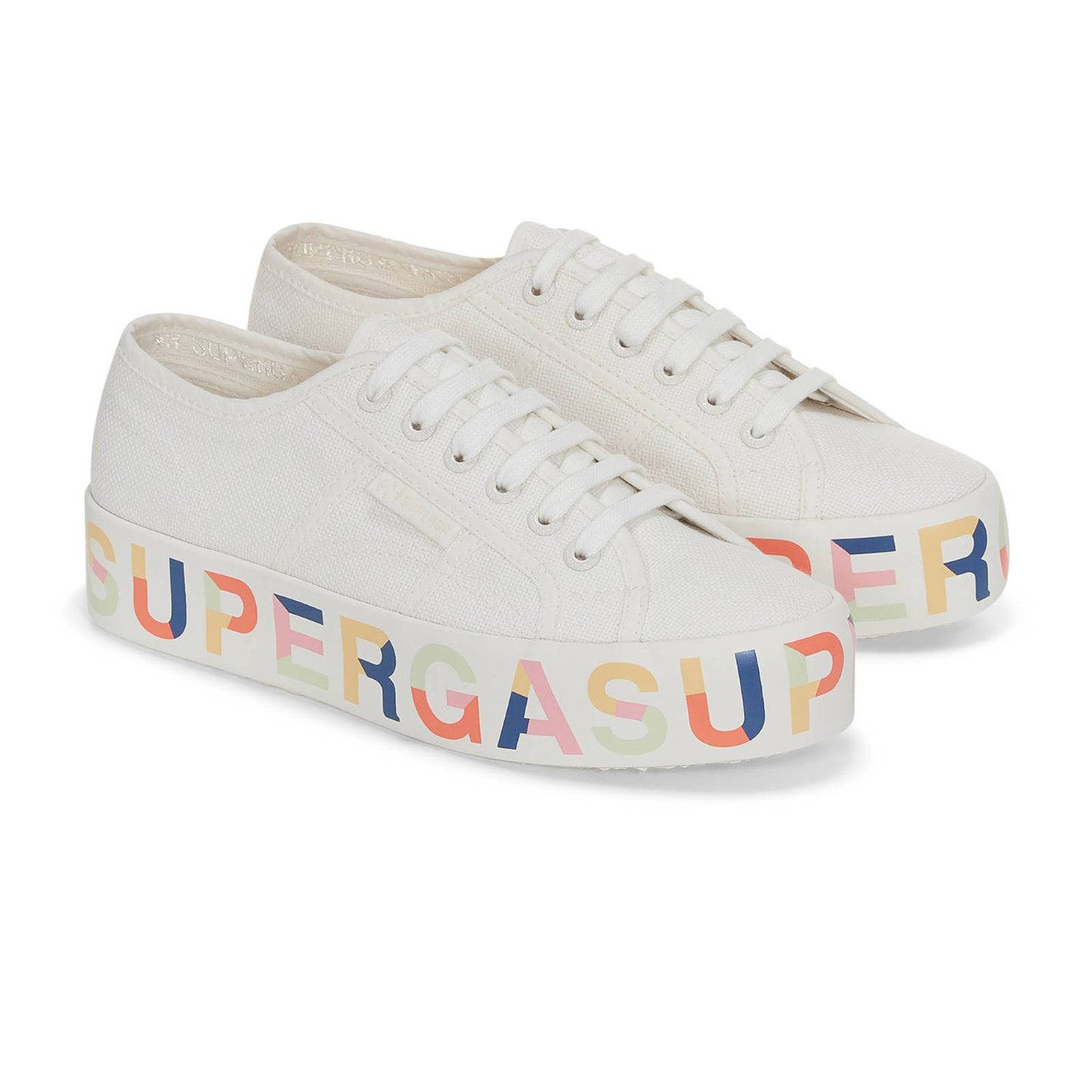 2740 Multi Lettering - White Avorio Multi