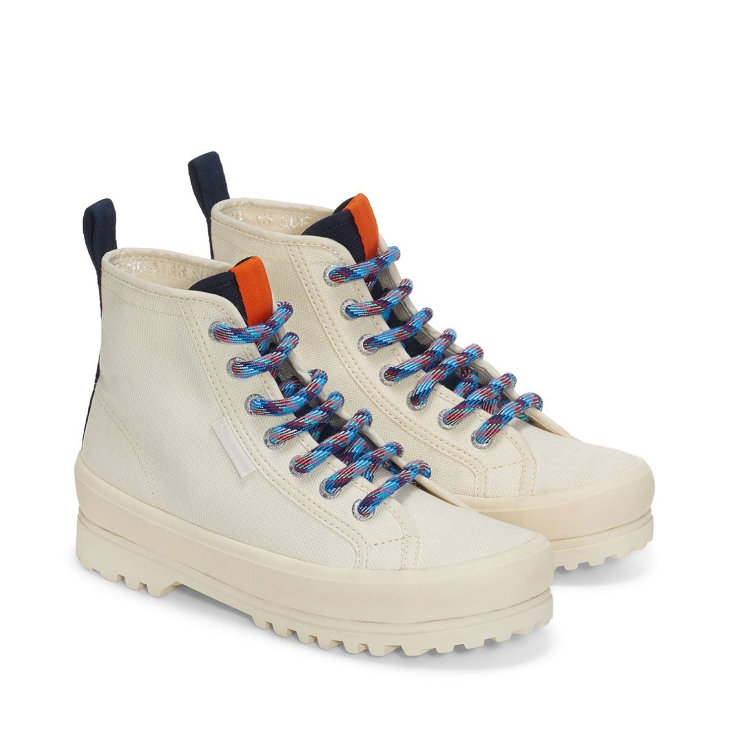 2431 ALPINA TREK SHOELACES - BEIGE NAVY ORANGE