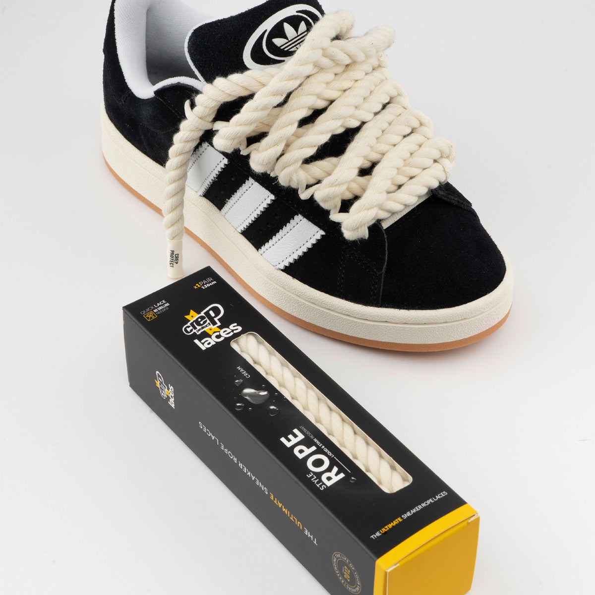 CREP LACES ROPE - OFF WHITE/CREAM ONE