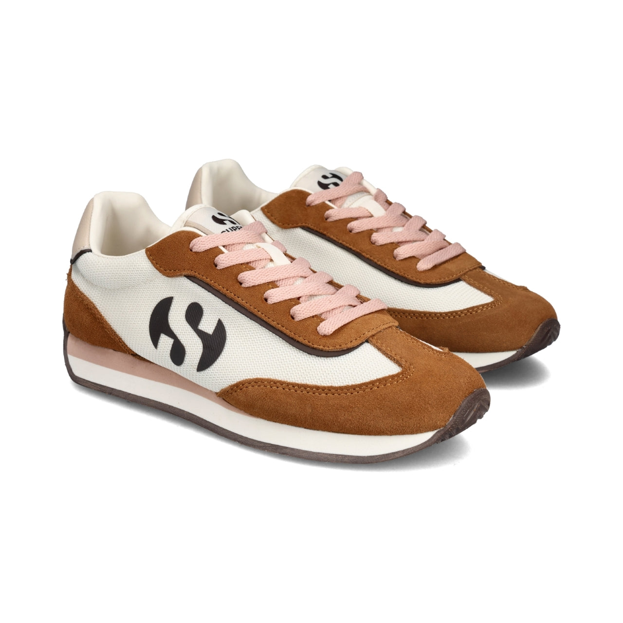 LUNA JOGGER - BEIGE CHOC PINK