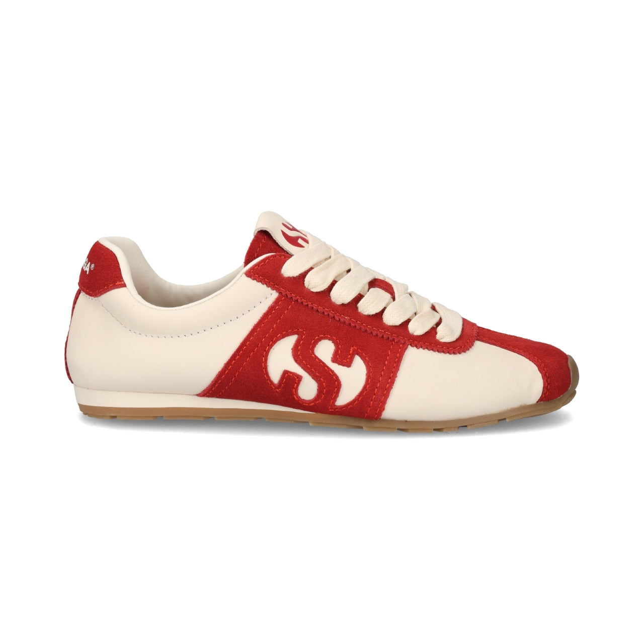 VESTA SNEAKER - BEIGE CRIMSON