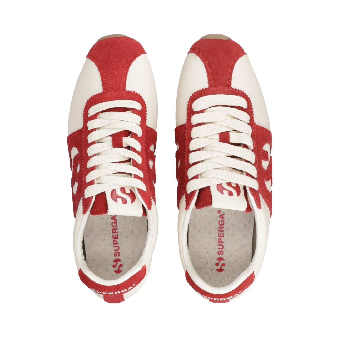 VESTA SNEAKER - BEIGE CRIMSON