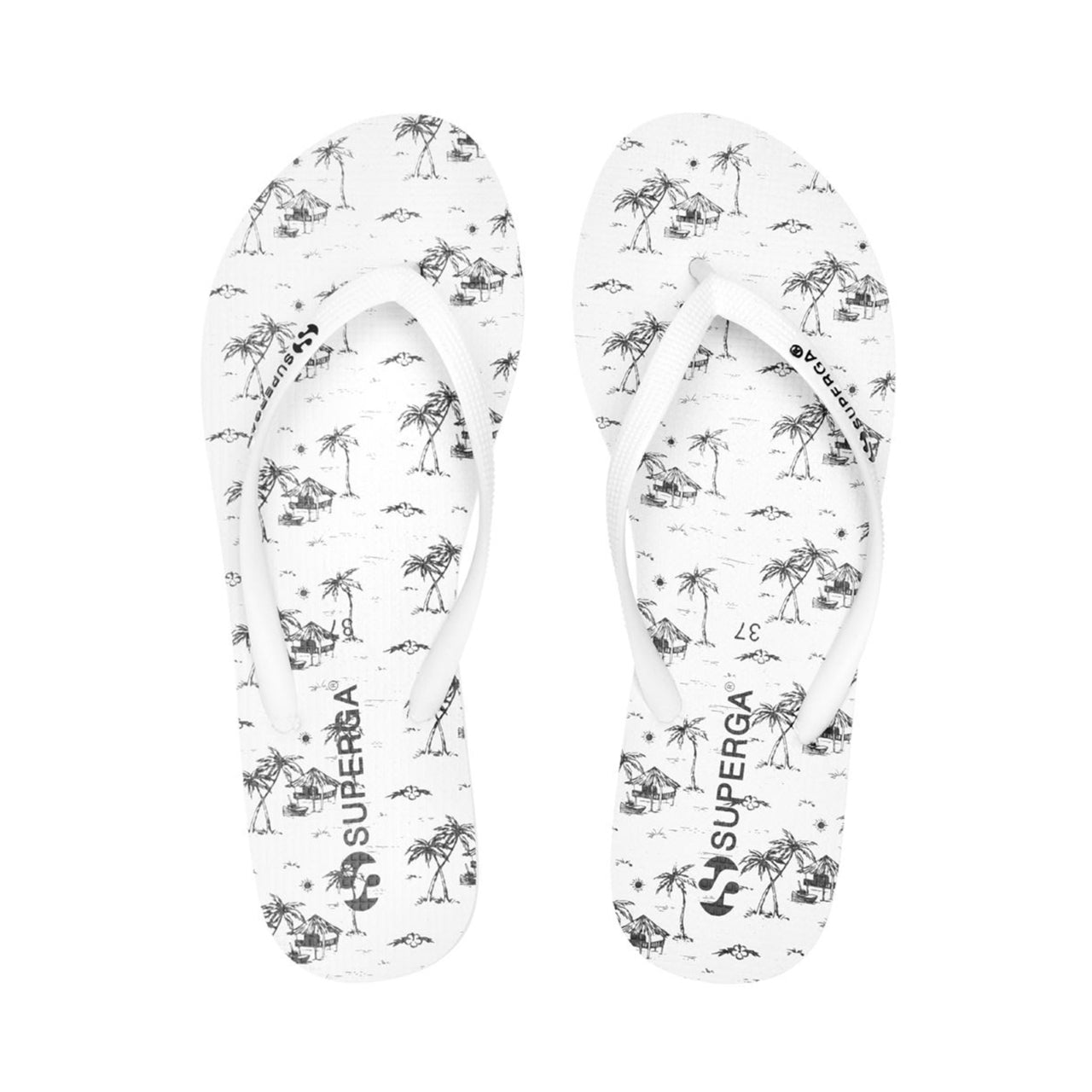 4121 FANRBRW - WHITE BLK HAWAII