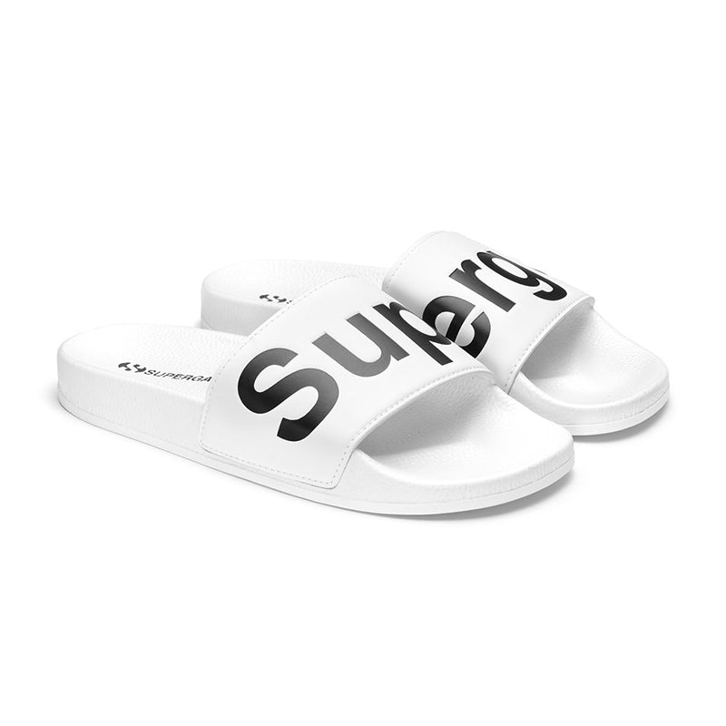 Superga deals slides white