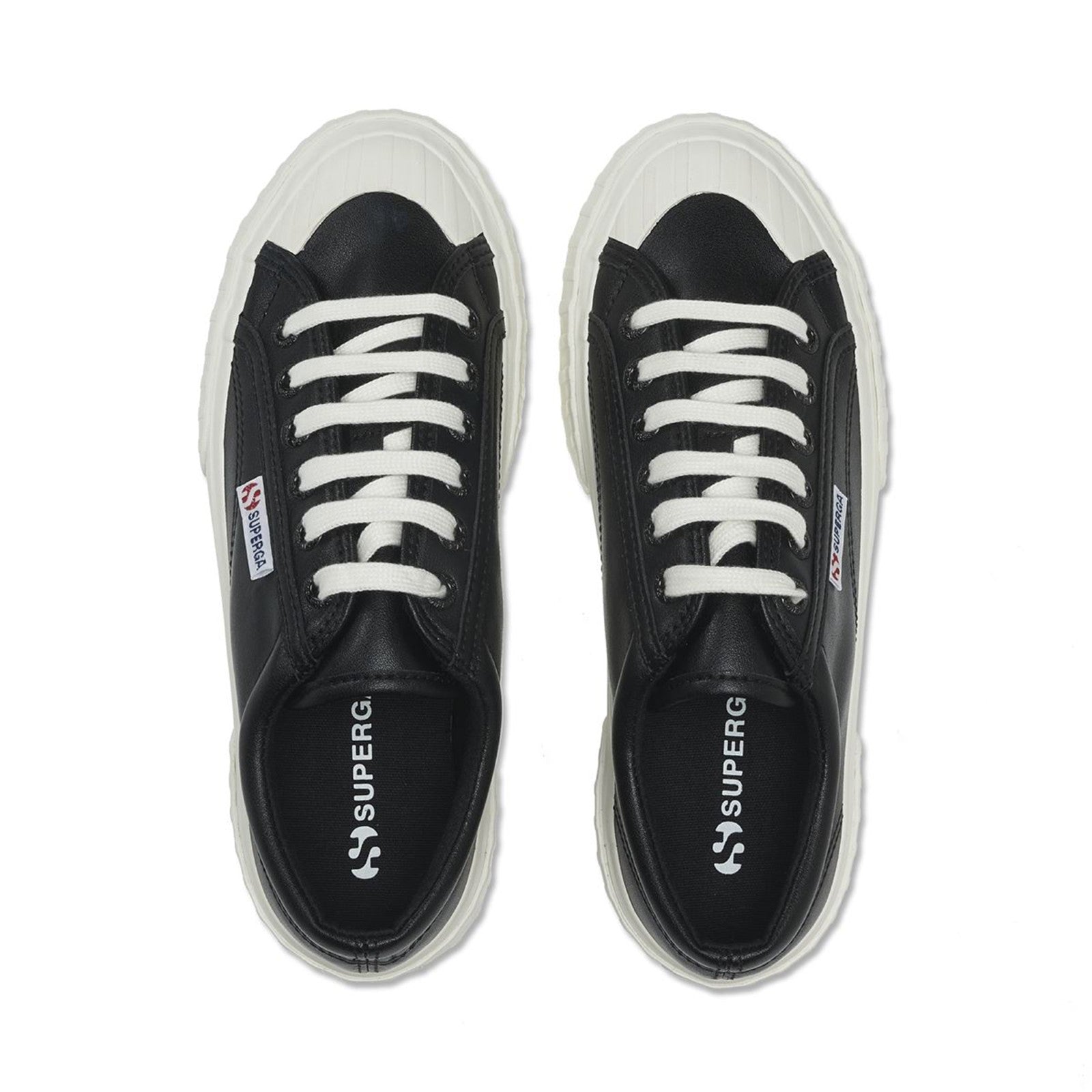 2631 Stripe Vegan Leather - Black White Avorio