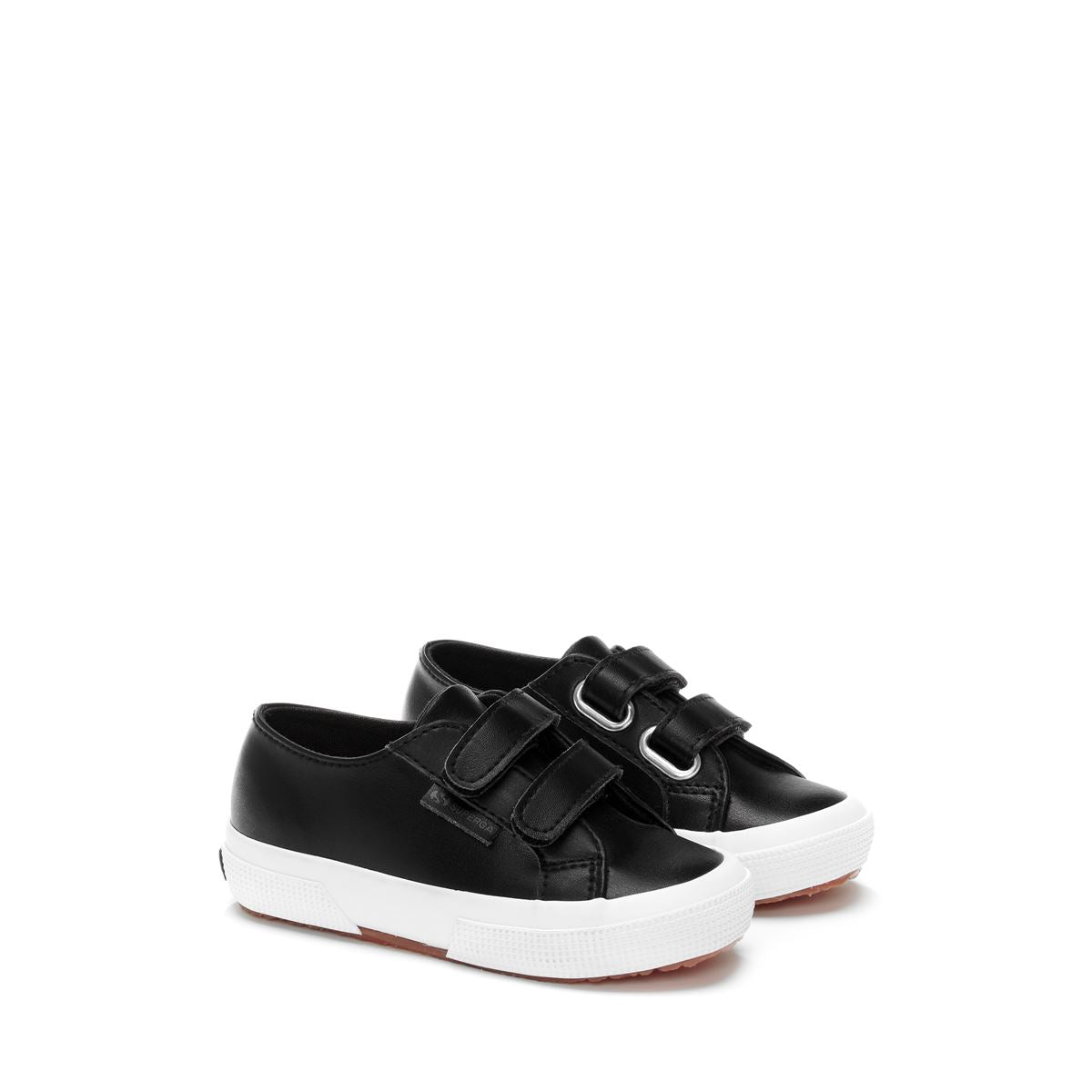 2750 KIDS STRAPS VEGAN A0M BLACK WHITE
