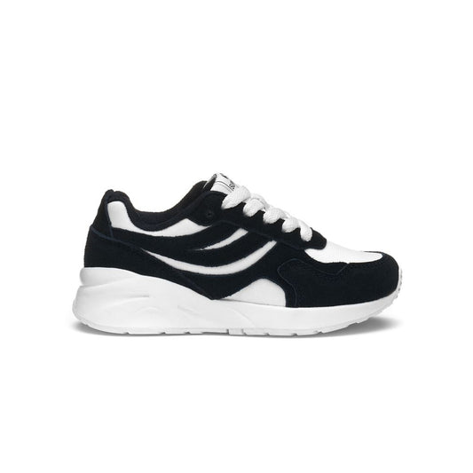 4073 KIDS TRAINING POLY SUEDE - WHITE-BLUE NAVY