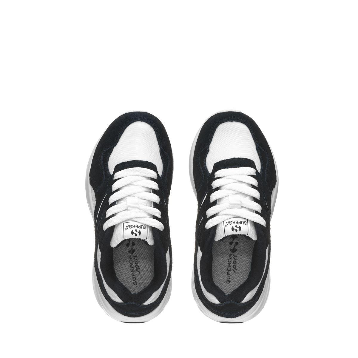 4073 KIDS TRAINING POLY SUEDE - WHITE-BLUE NAVY