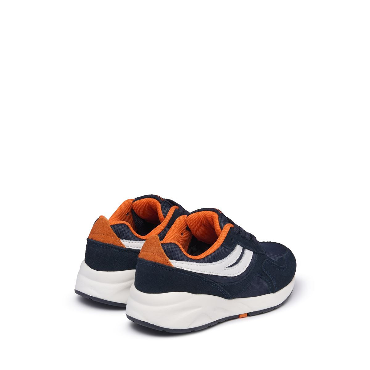 4073 KIDS TRAINING POLY SUEDE - BLUE NAVY-WHITE-ORANGE