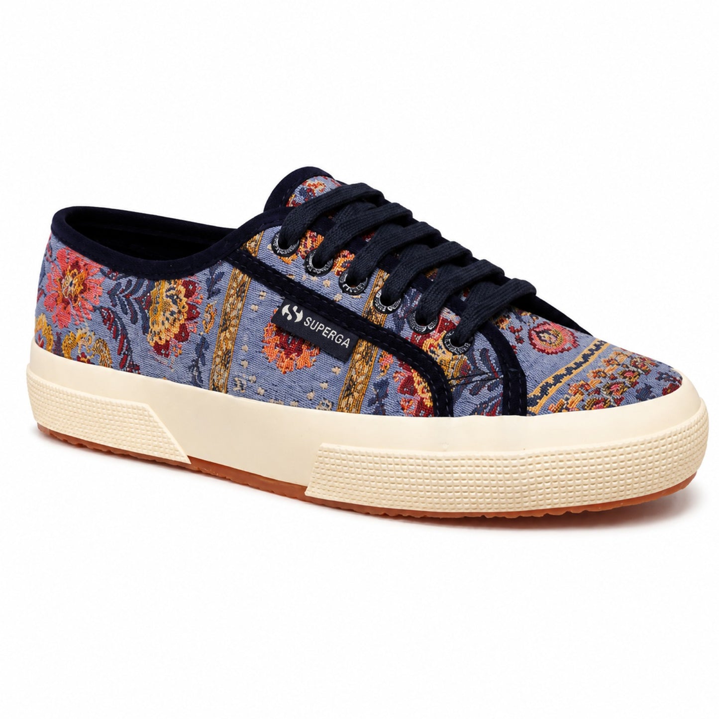 2750 TAPESTRY - BLUE BEIGE OFF WHITE