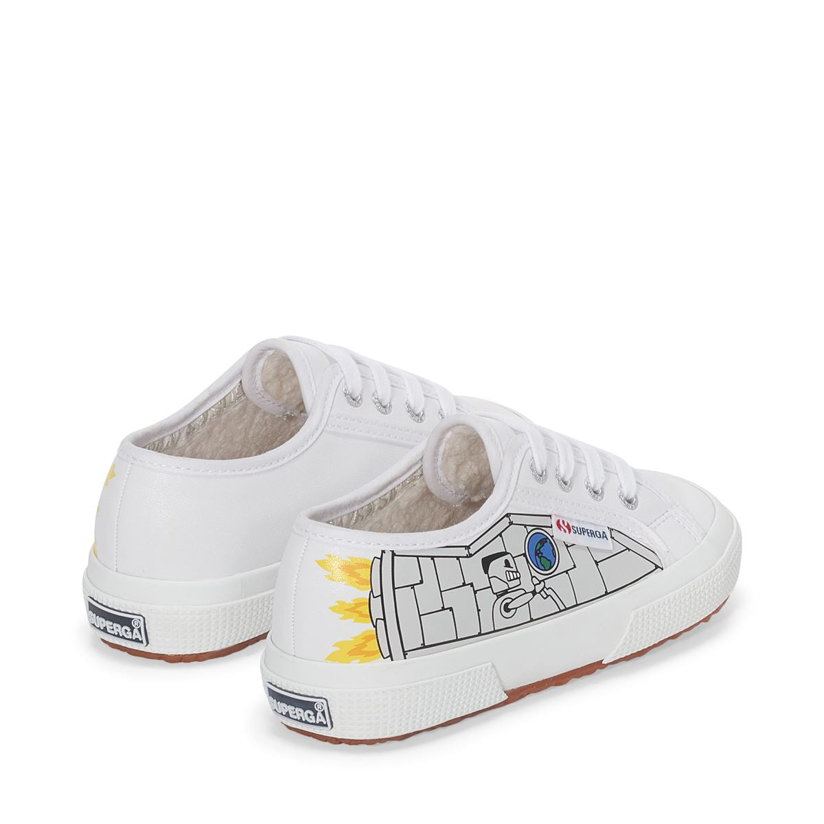 2750 KIDS ROBOT VEGAN - WHITE ROBOT PRINT