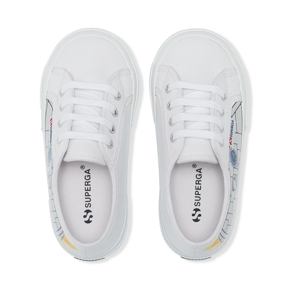 2750 KIDS ROBOT VEGAN - WHITE ROBOT PRINT