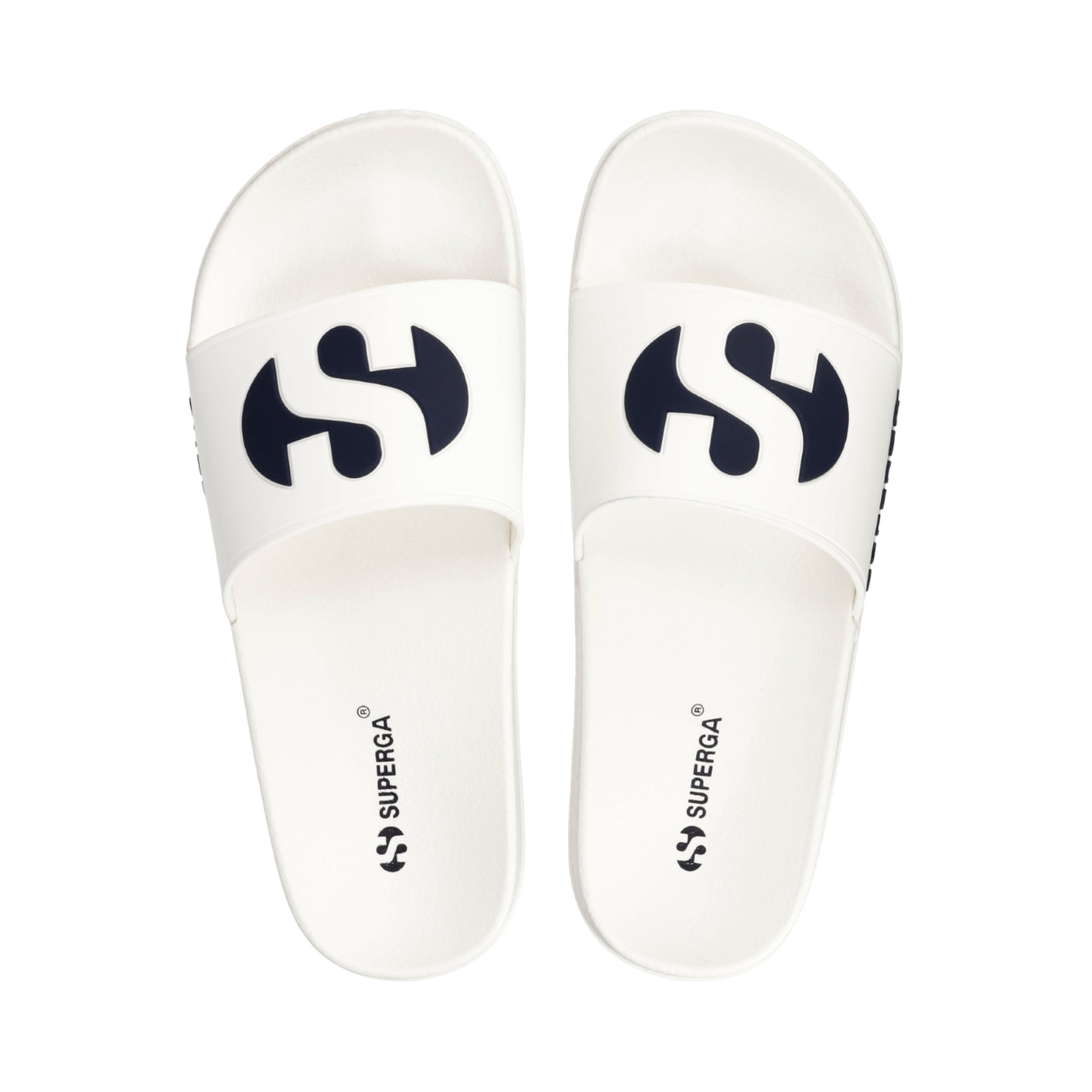 1908 Slide Big Logo - White Navy