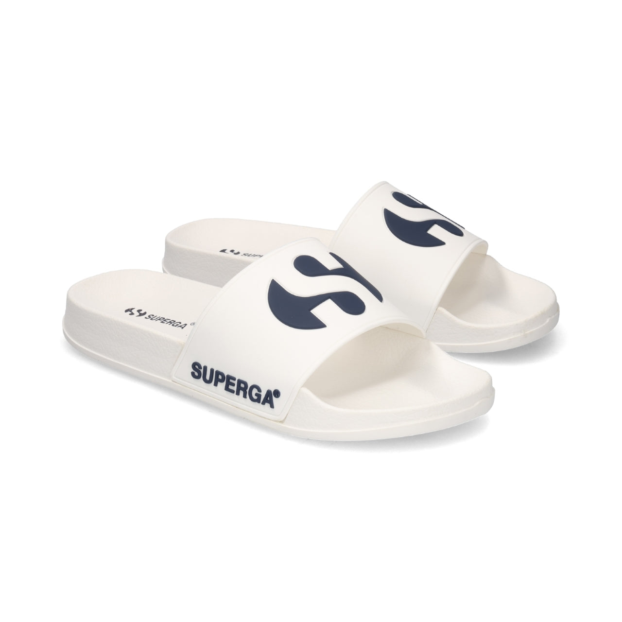 1908 Slide Big Logo - White Navy