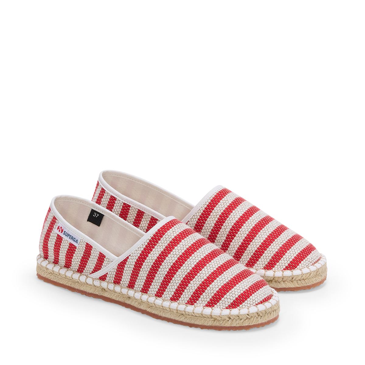 3009 Cotton Stripes - Red Off White