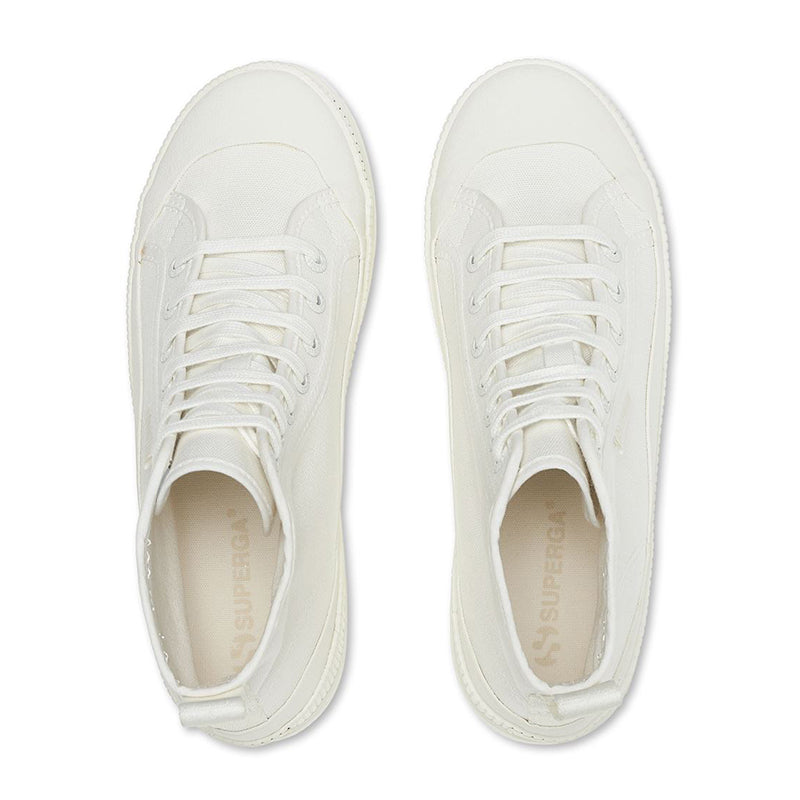 2469 Alpina Wave Tape - Total White Avorio – Superga