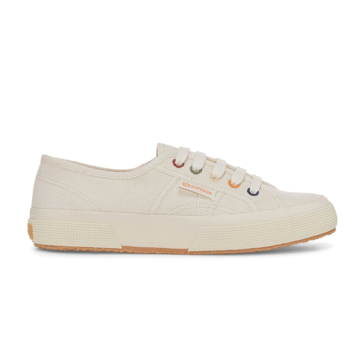 2750 Organic Multicolour Eyelets - Beige Raw Earth – Superga