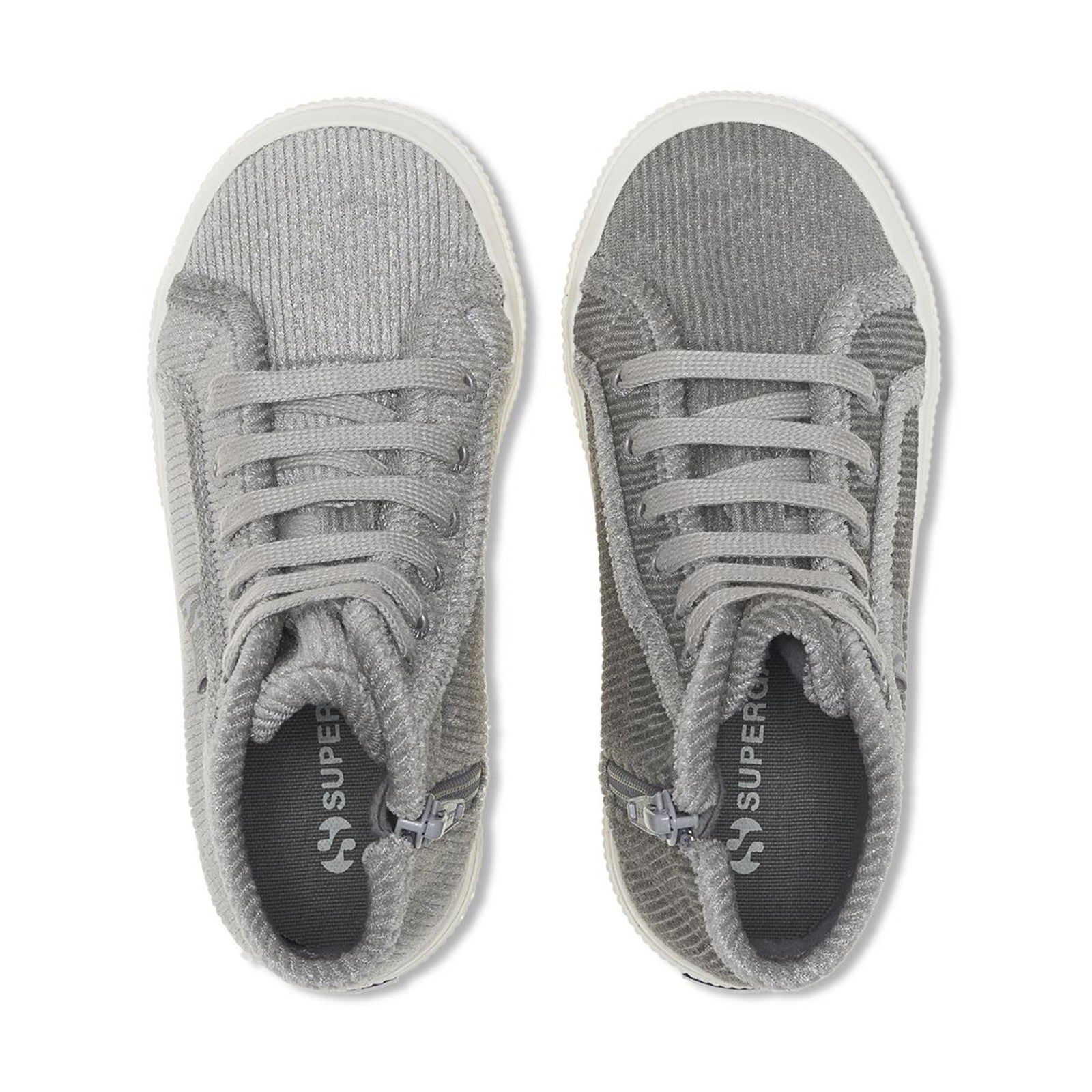 2709 KIDS VELVET CORDUROY - GREY LT IRIDESCENT