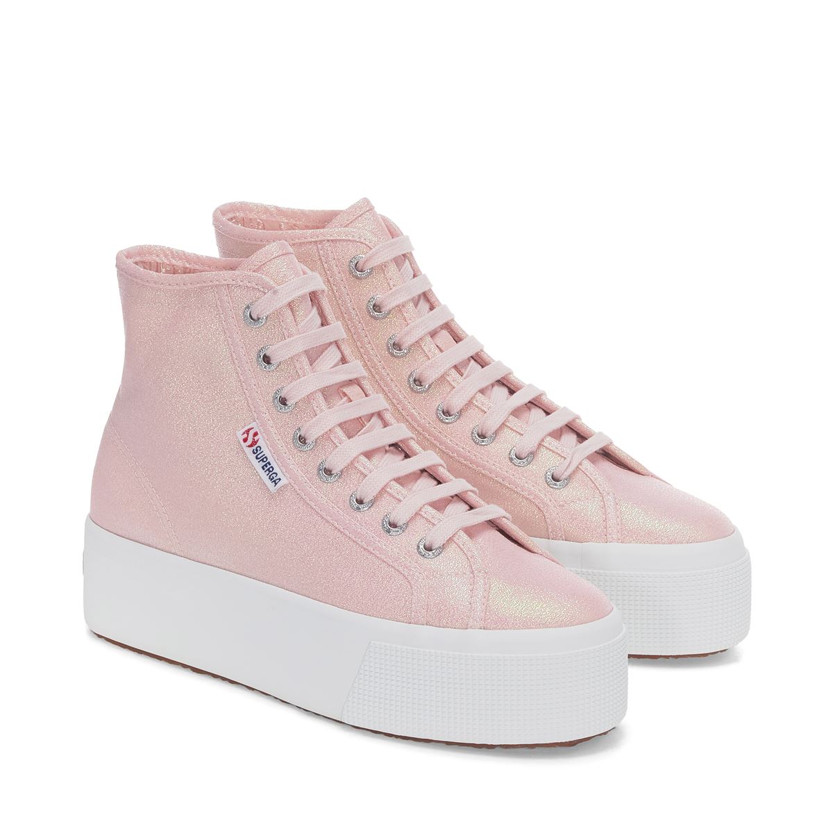 2708 HI TOP LAME - PINK