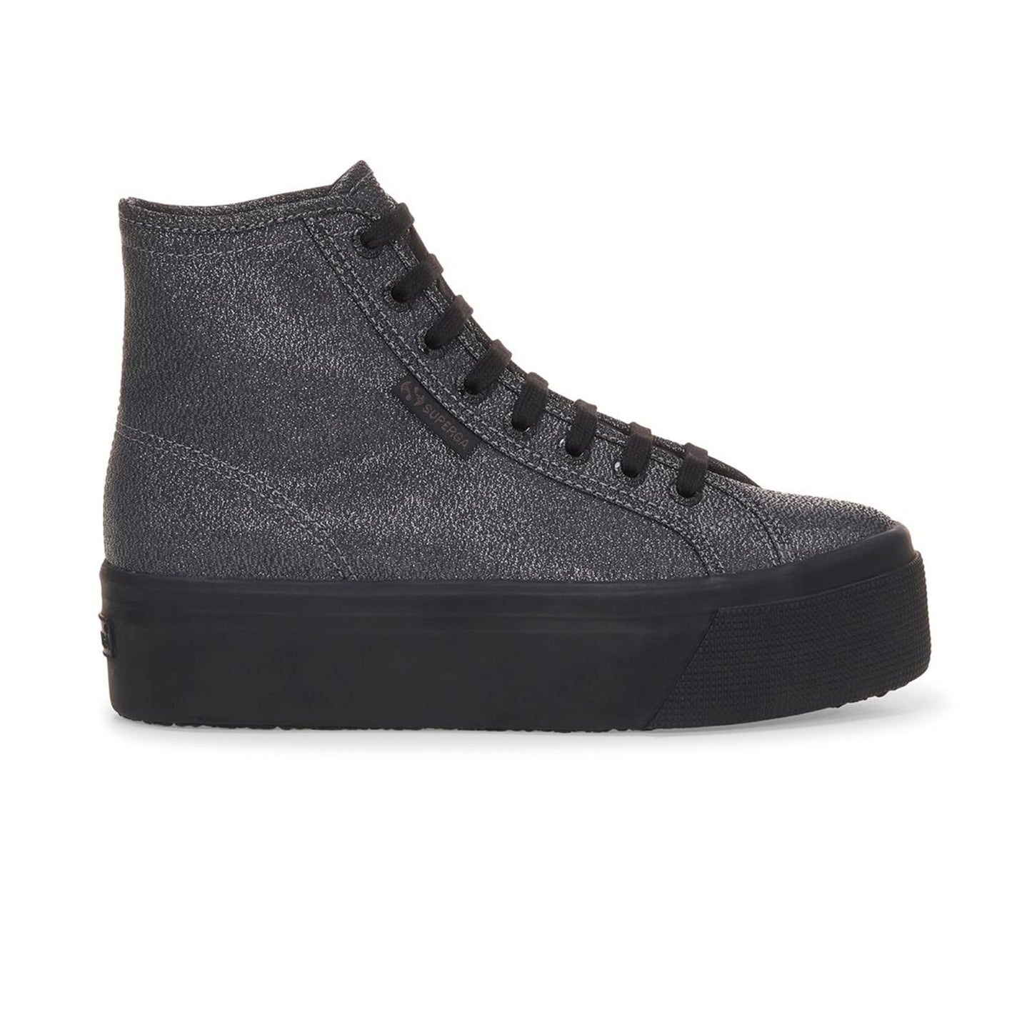 2708 HI TOP LAME - TOTAL BLACK