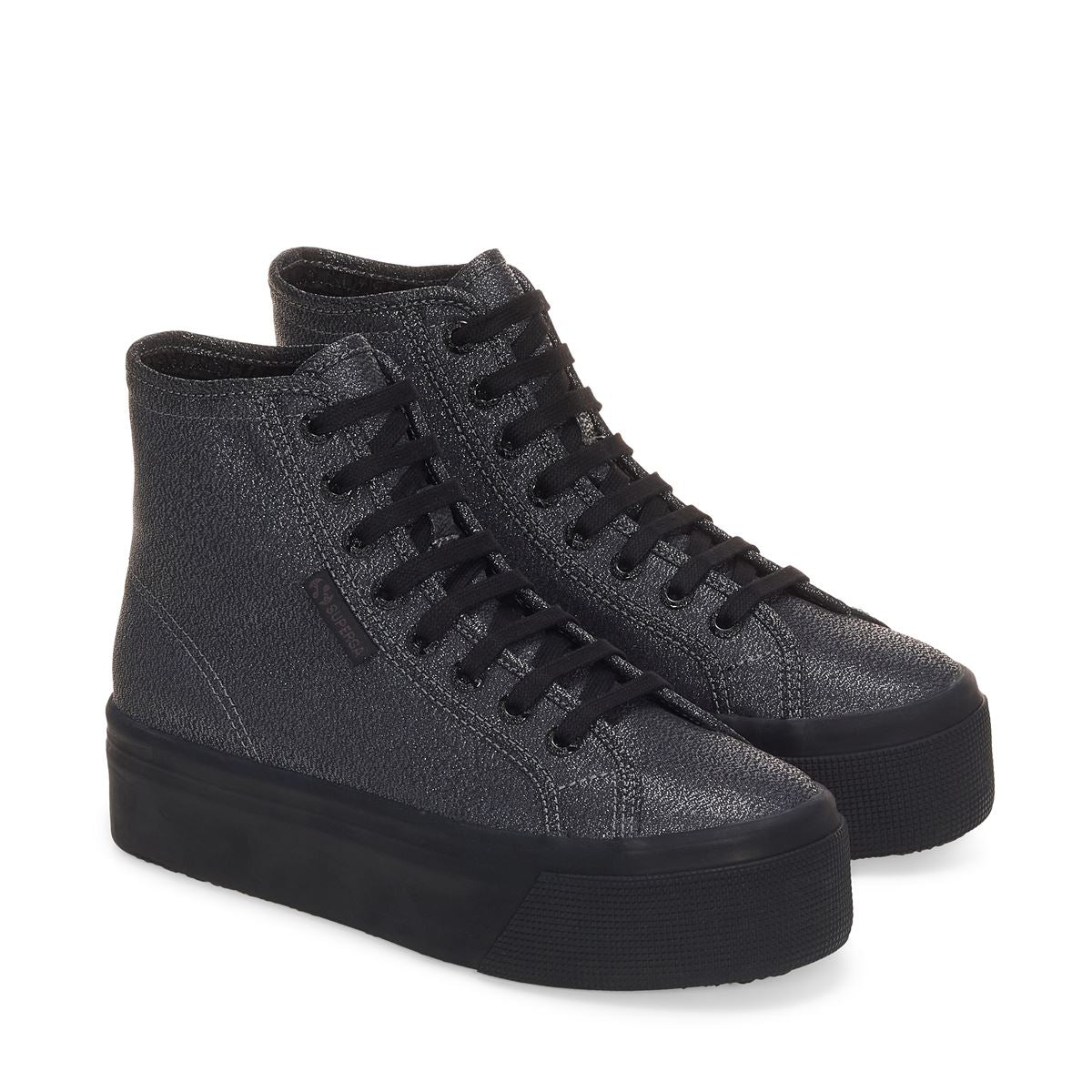 2708 HI TOP LAME - TOTAL BLACK