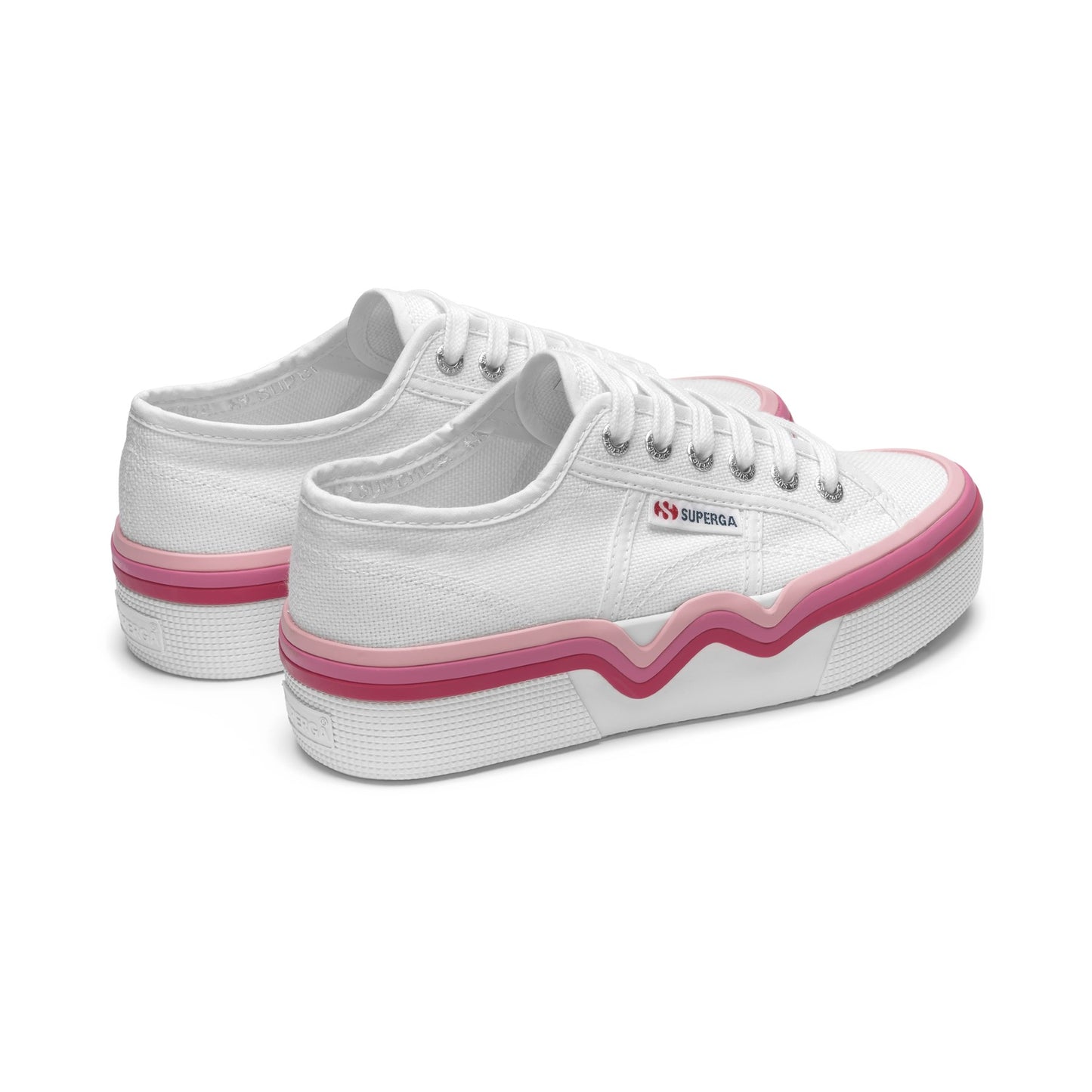 2740 LIQUIFY STRIPES - WHITE SHADED PINK