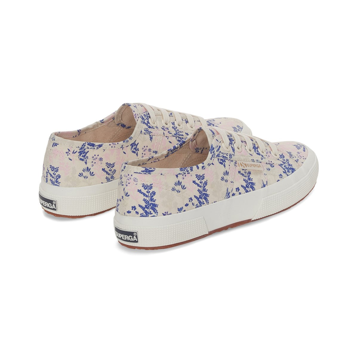 Superga 2750 Donna Scarpe Da Ginnastica Basse In Tela Con Ricami Floreali