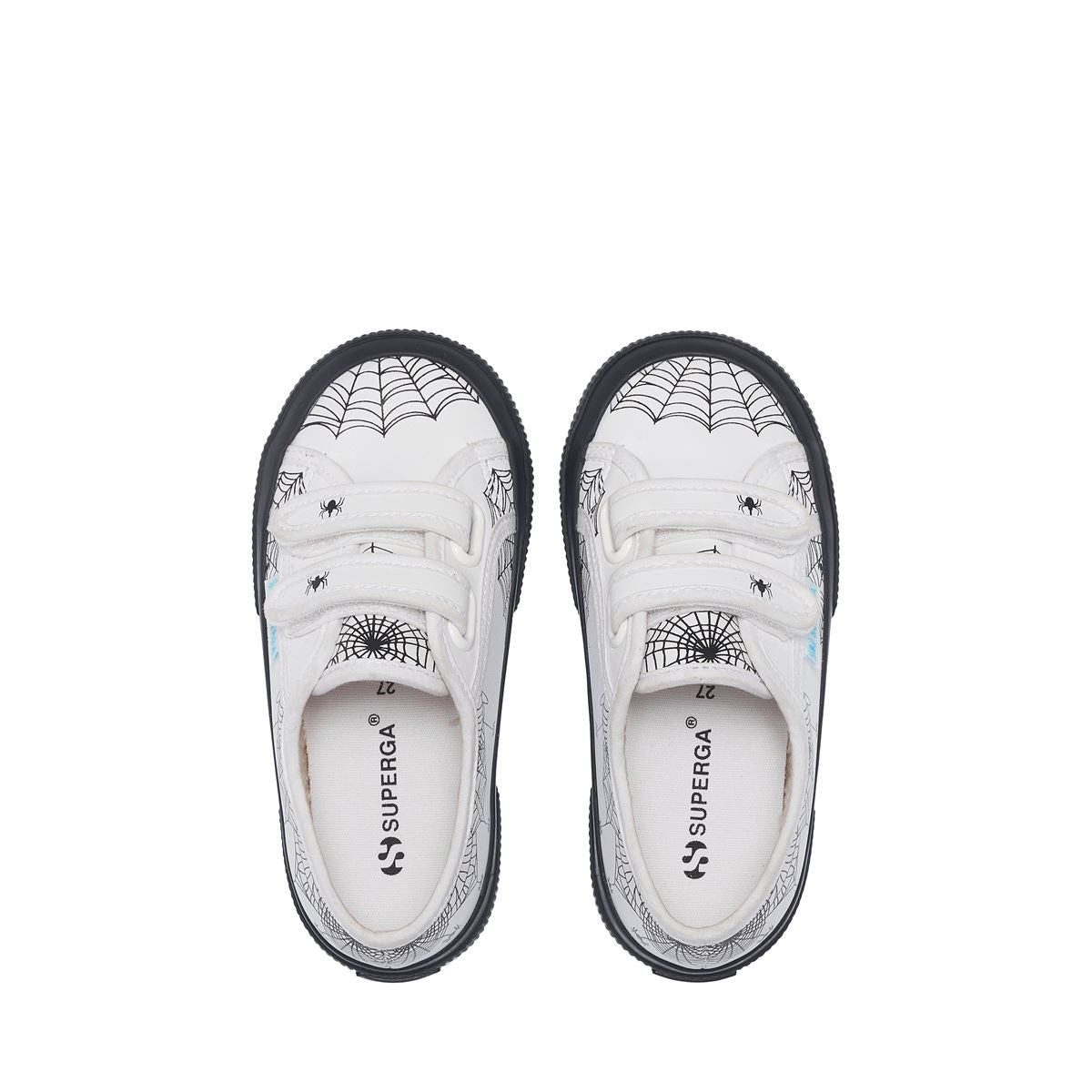 2750 Kids Strap Spider Web Vegan - White