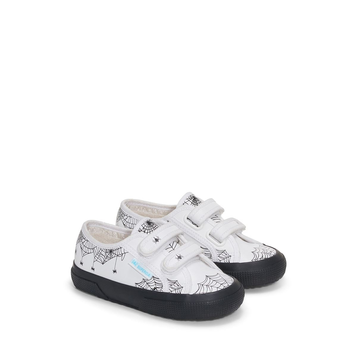 2750 Kids Strap Spider Web Vegan - White
