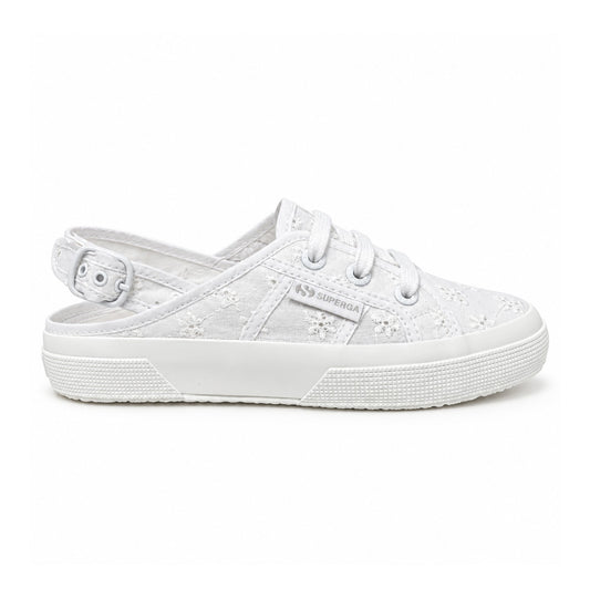 2933 SLING BACK FLOWER - TOTAL WHITE