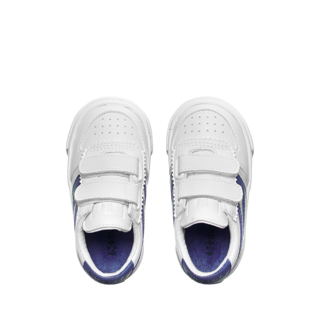 2846 KIDS SEATTLE STRAP VEGAN A4P WHITE BLUE ROYAL