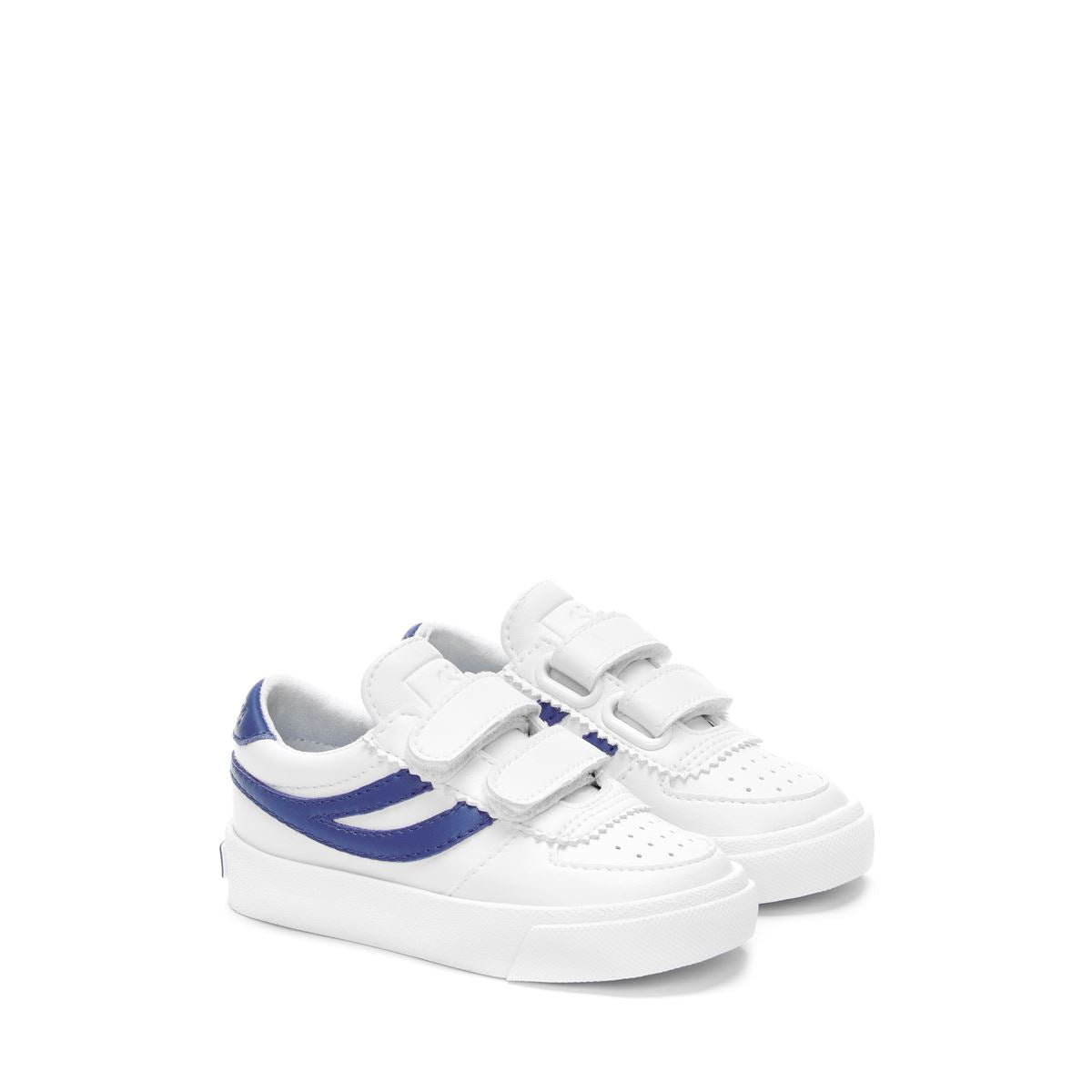 2846 KIDS SEATTLE STRAP VEGAN A4P WHITE BLUE ROYAL