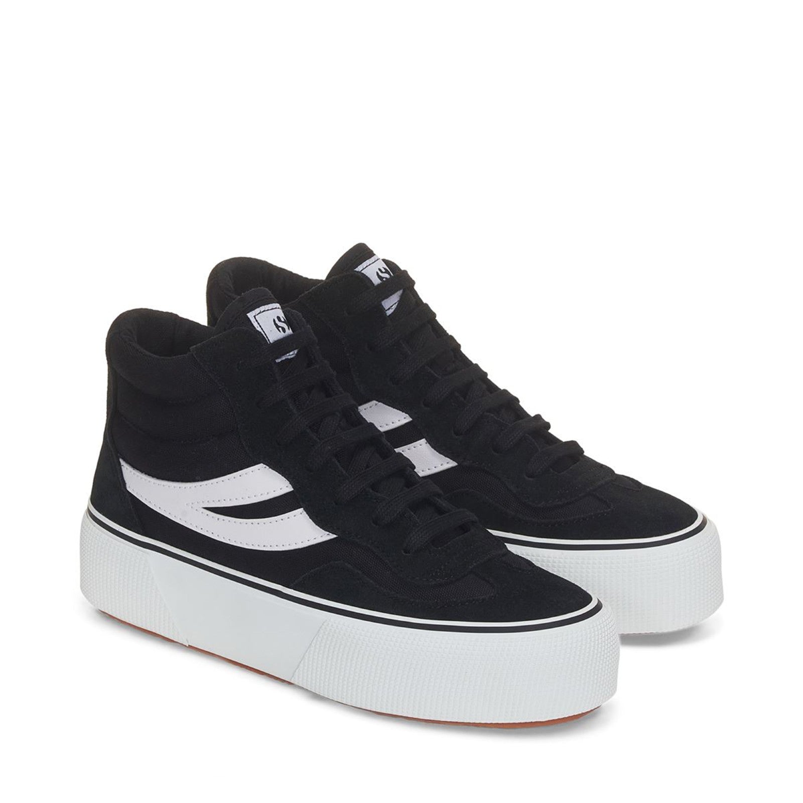 3141 REV MID PLATFORM - BLACK WHITE