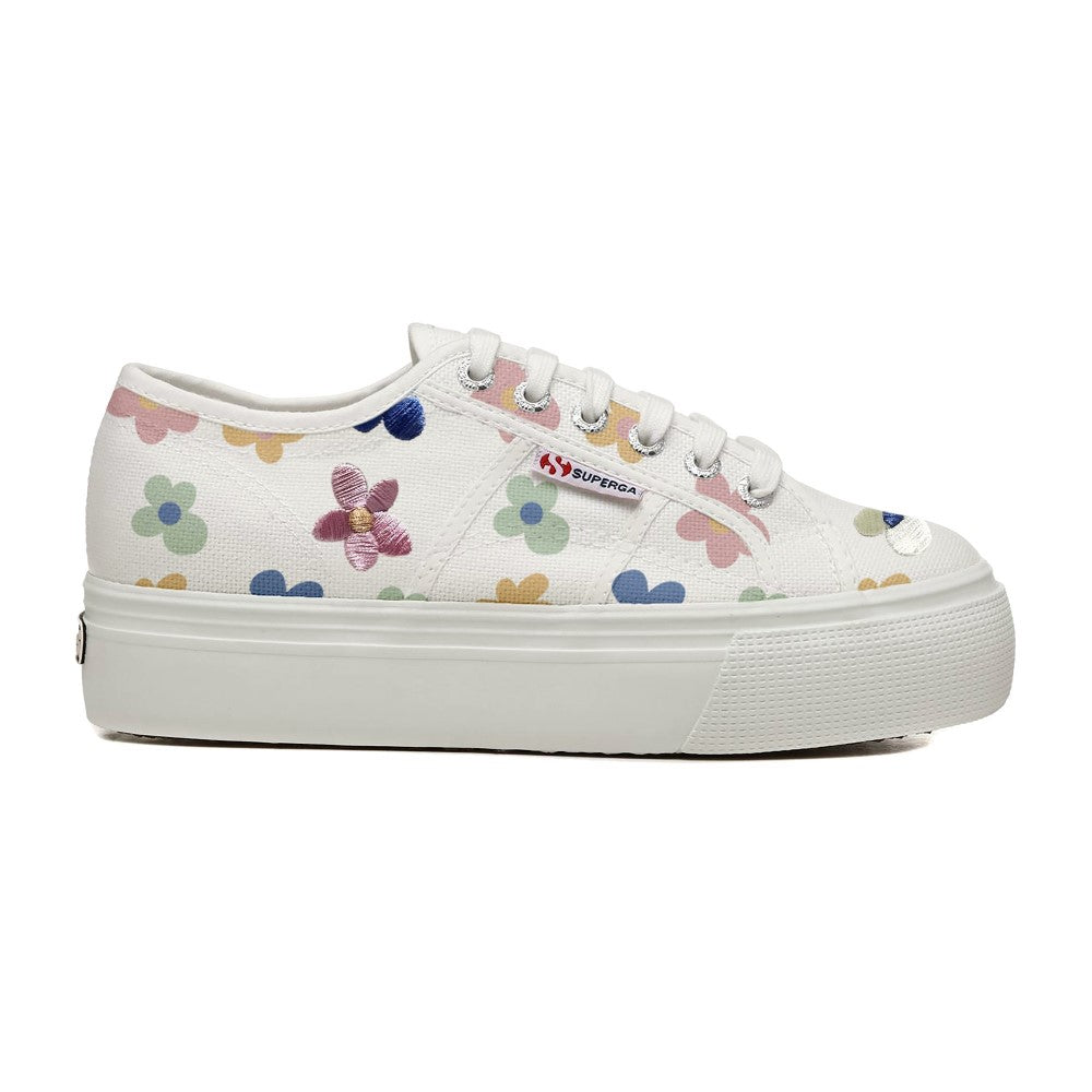 2790 Lil Flowers - White Avorio Multi