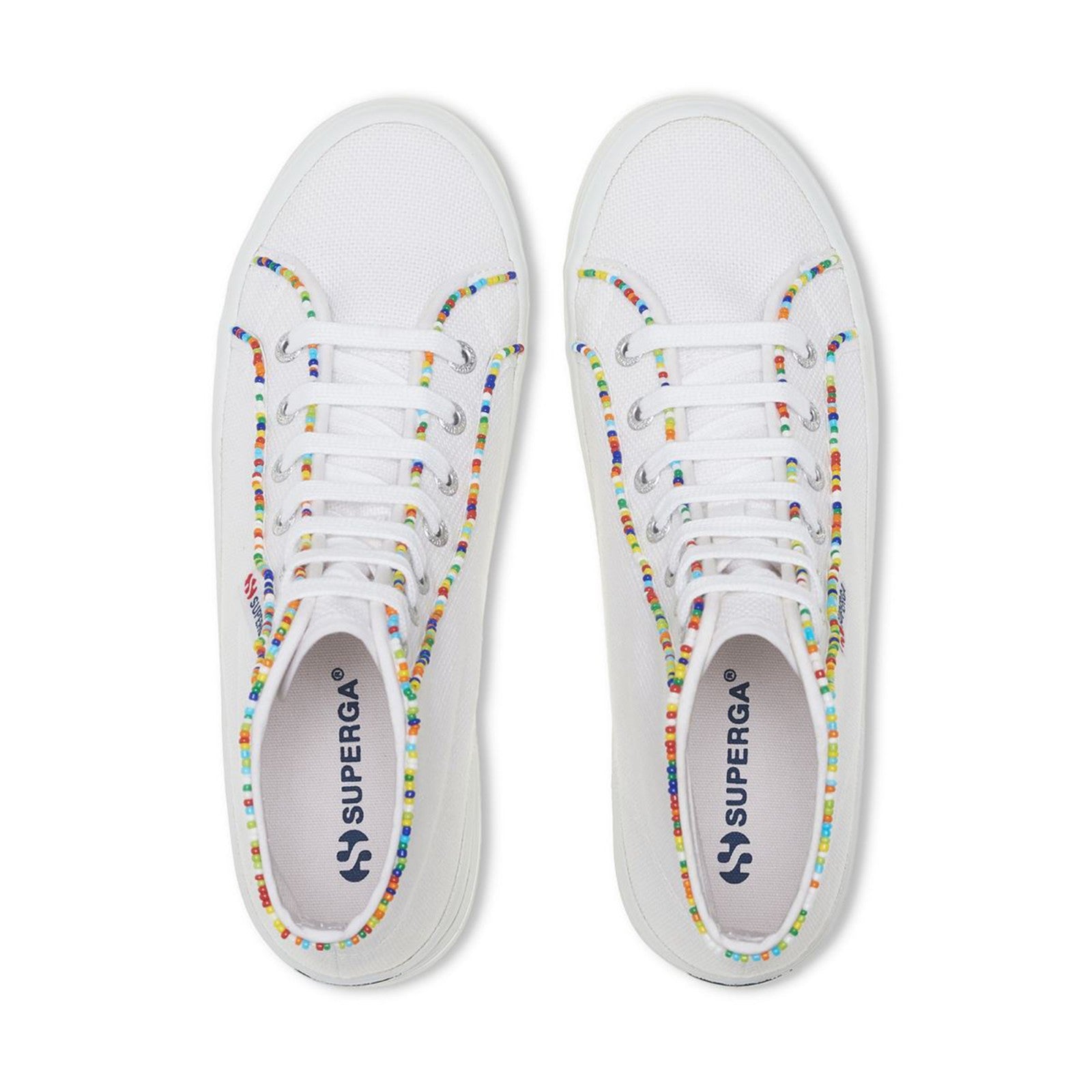 2341 ALPINA BEADS - WHITE MULTICOLOR