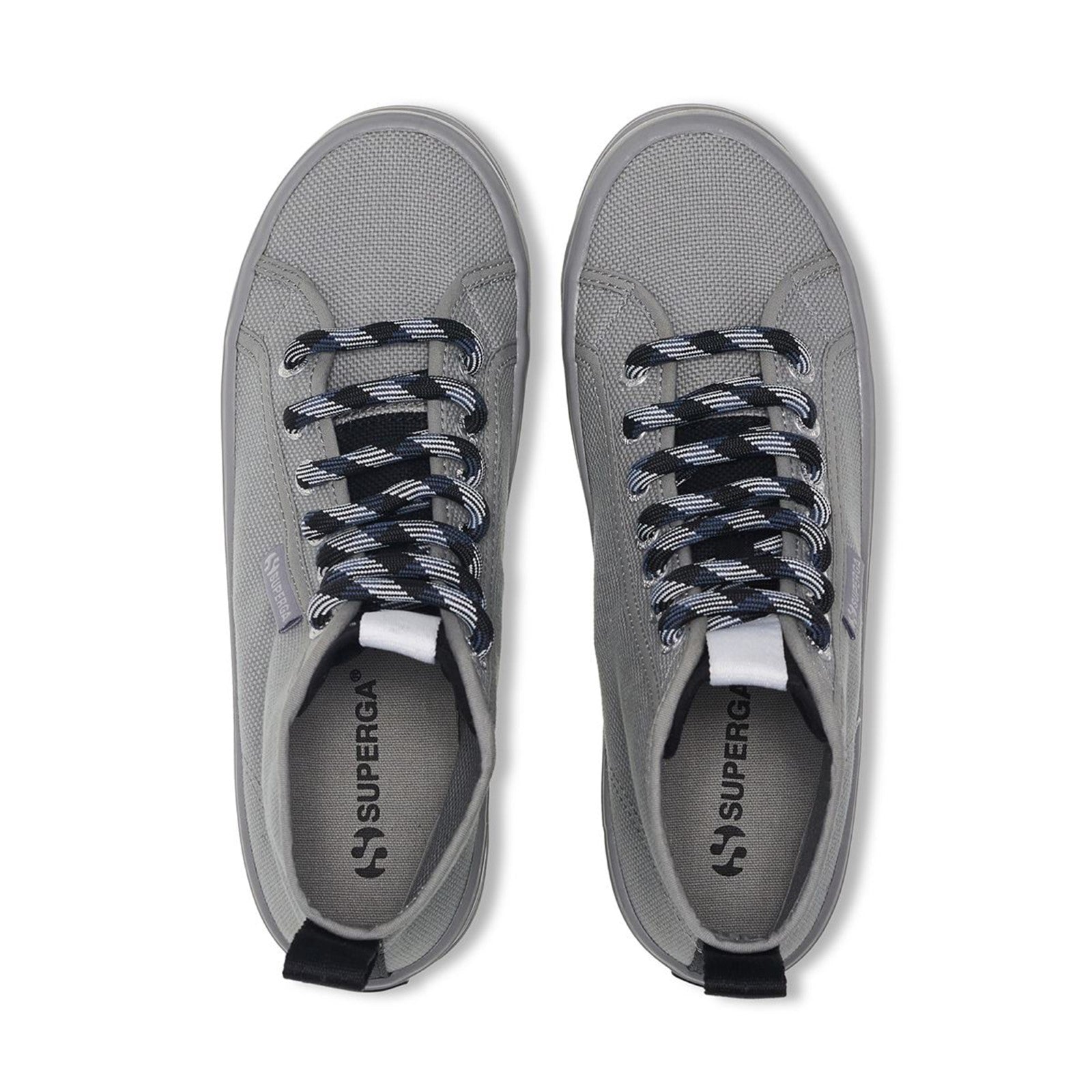 2431 Alpina Trek Shoelaces - Grey Black White