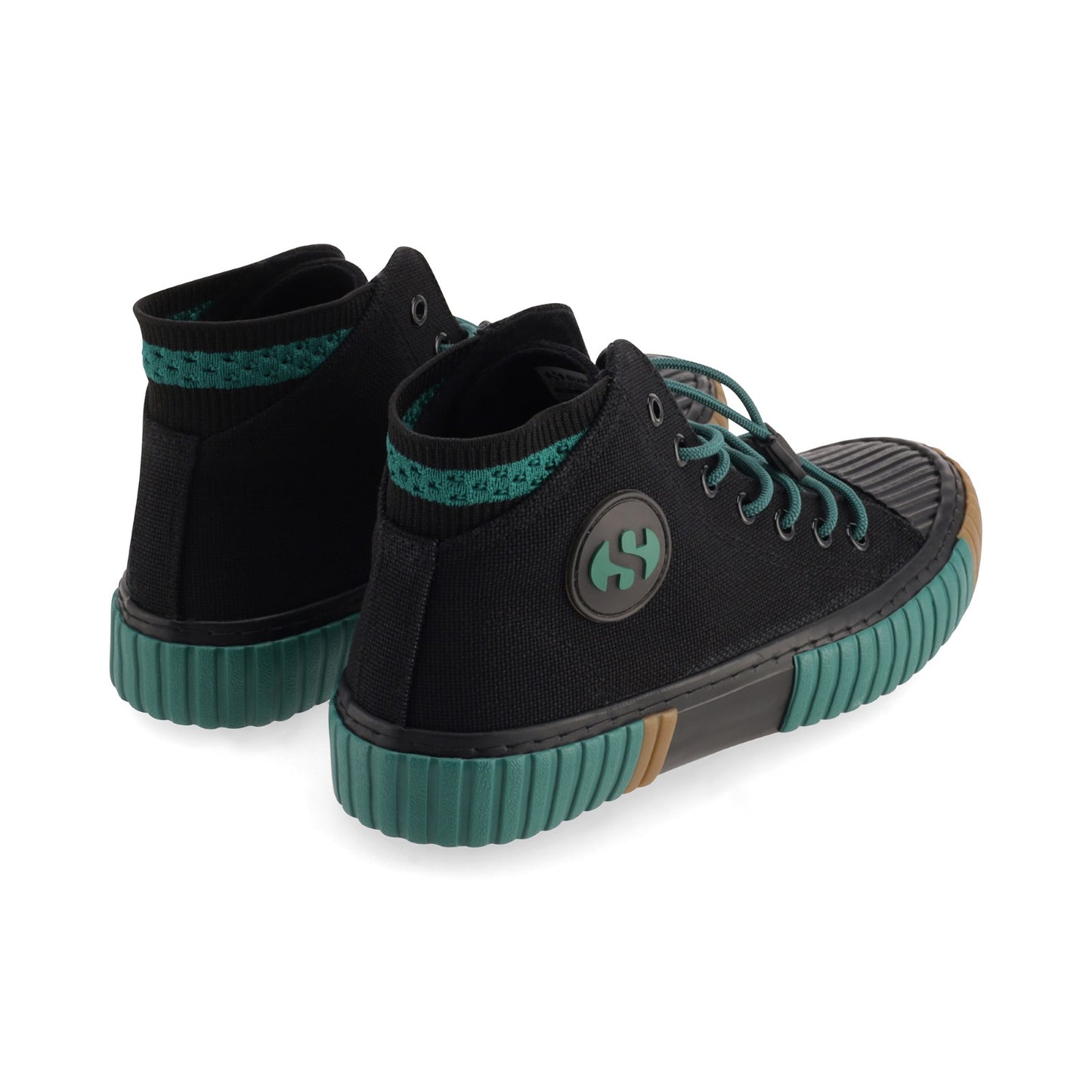 2676 CANVAS HI TOP - BLACK DK GREEN GUM
