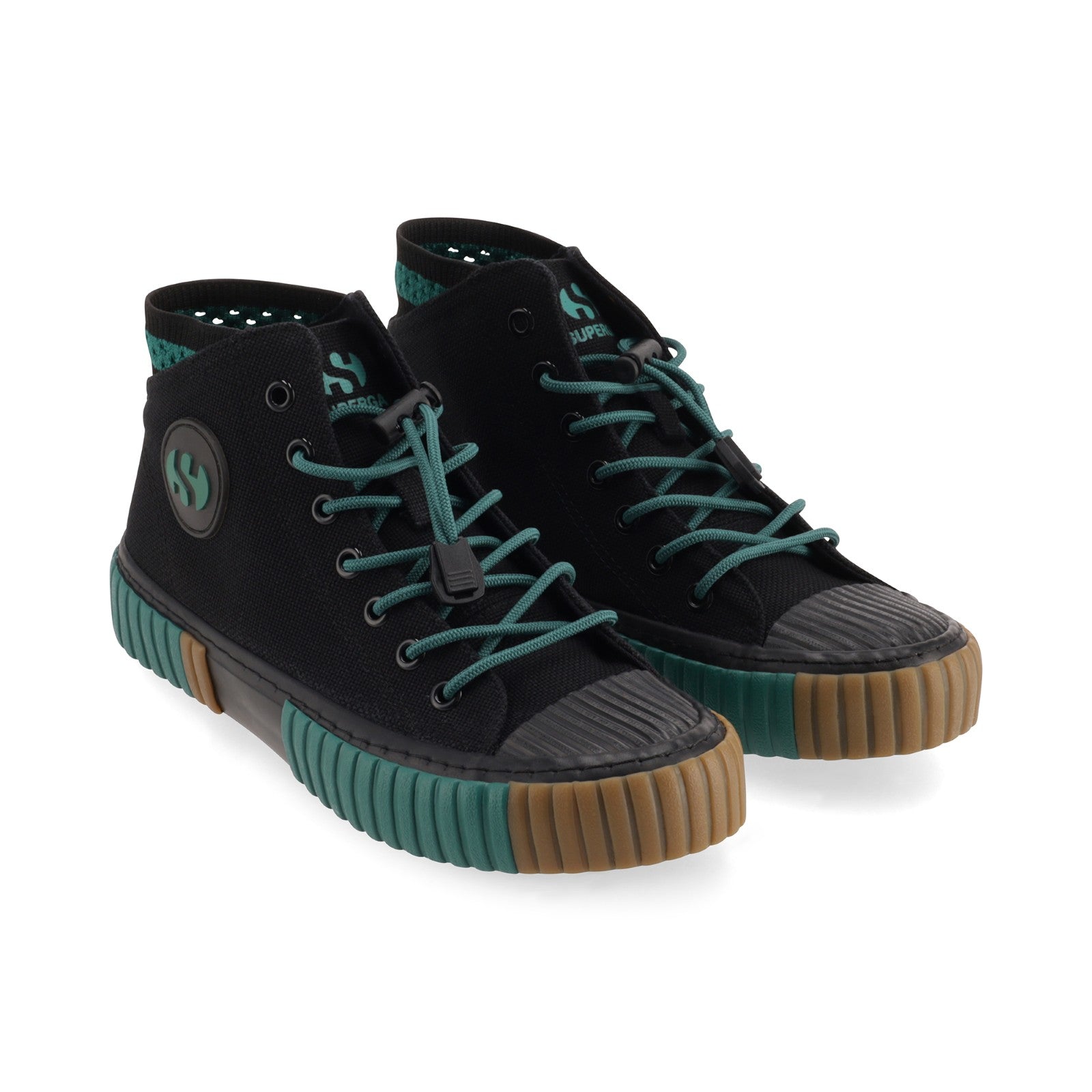 2676 CANVAS HI TOP - BLACK DK GREEN GUM