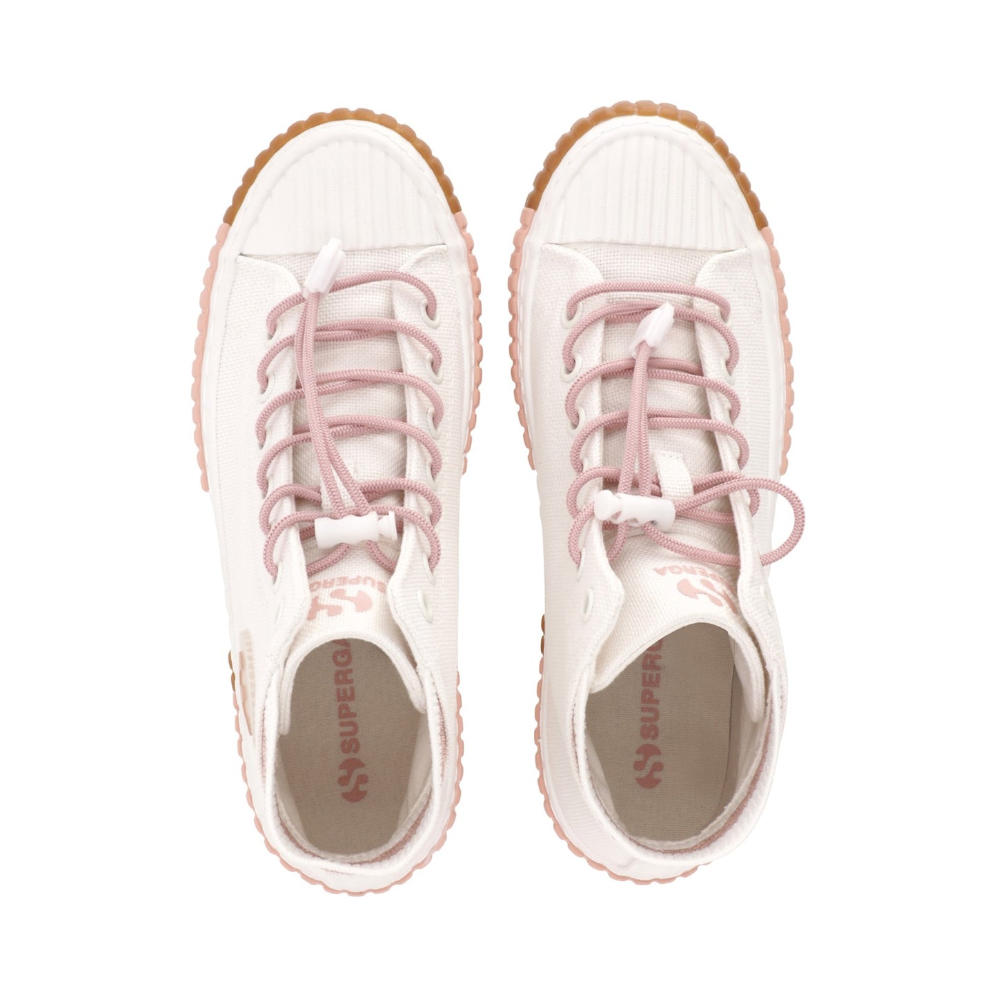 2676 CANVAS HI TOP - WHITE PINK GUM