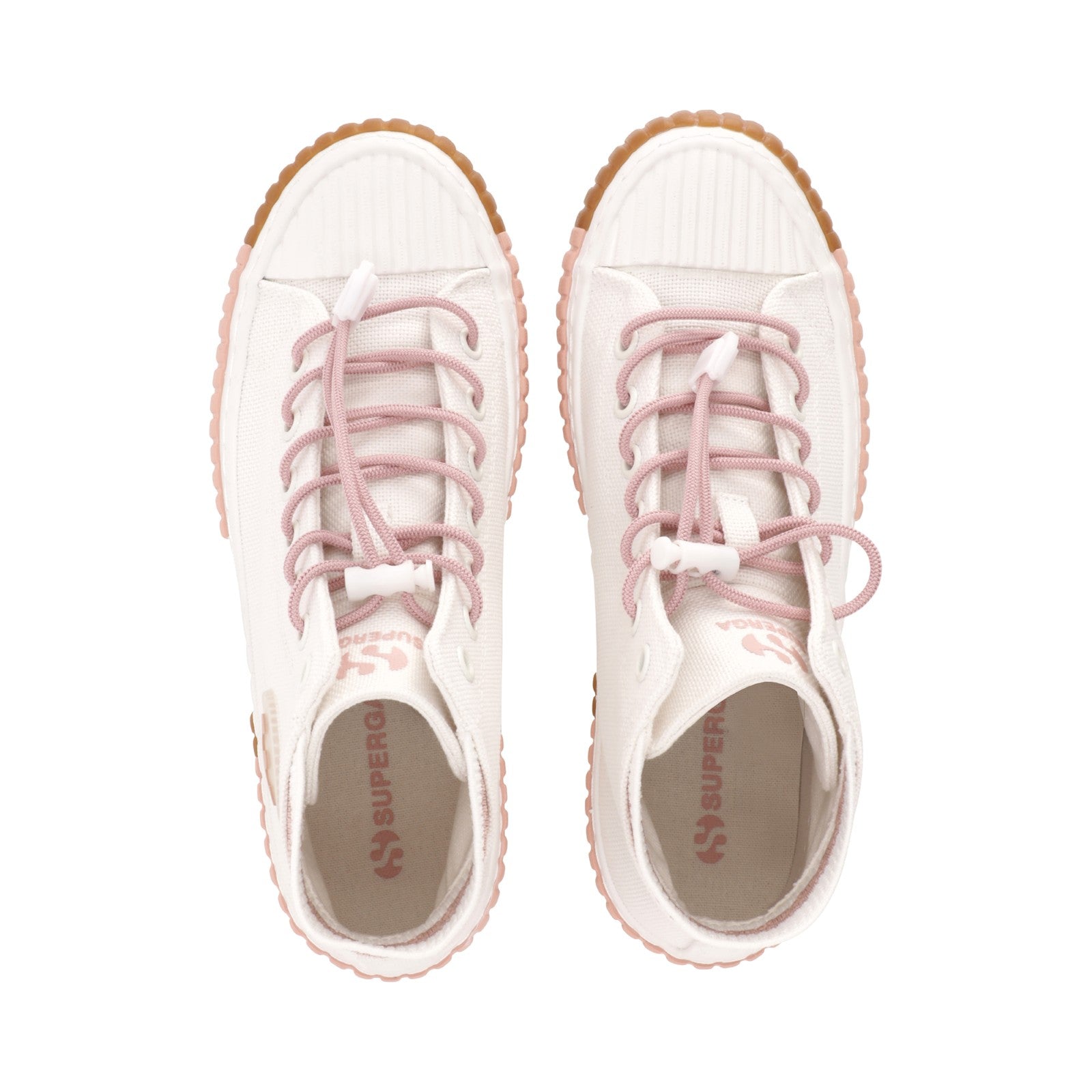 2676 CANVAS HI TOP - WHITE PINK GUM