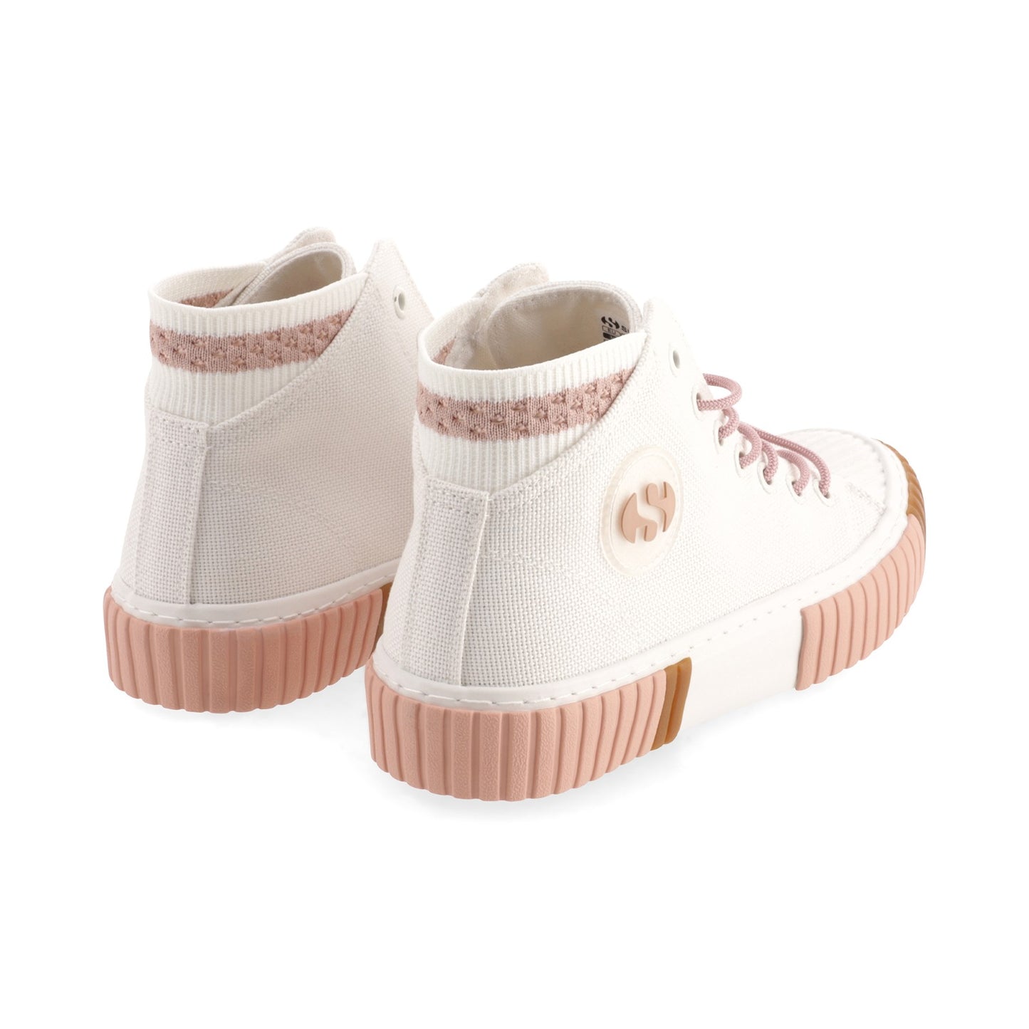 2676 CANVAS HI TOP - WHITE PINK GUM