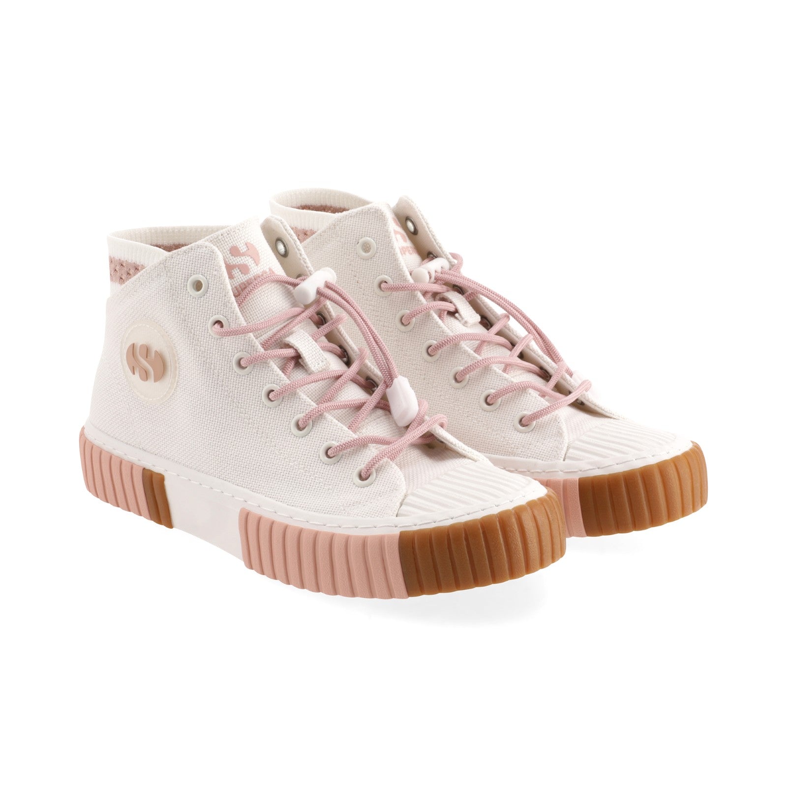 2676 CANVAS HI TOP - WHITE PINK GUM